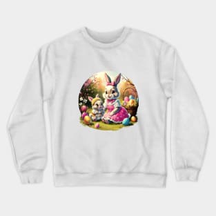 Easter Bunny  Family Time Crewneck Sweatshirt